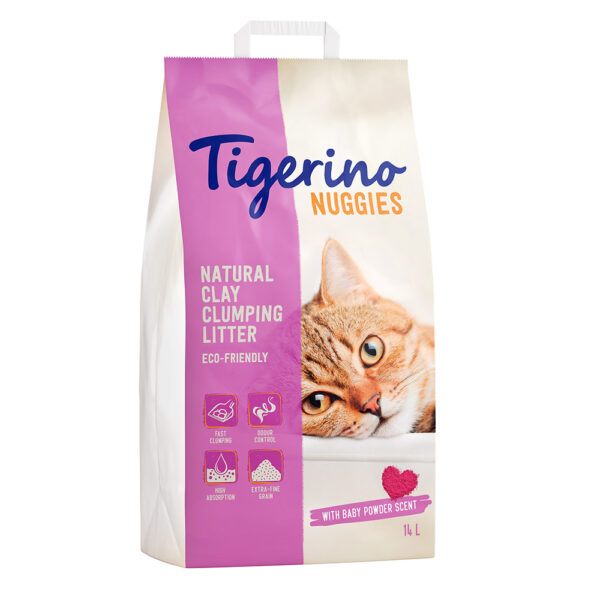 Kočkolit Tigerino Nuggies - Baby Powder - Výhodné
