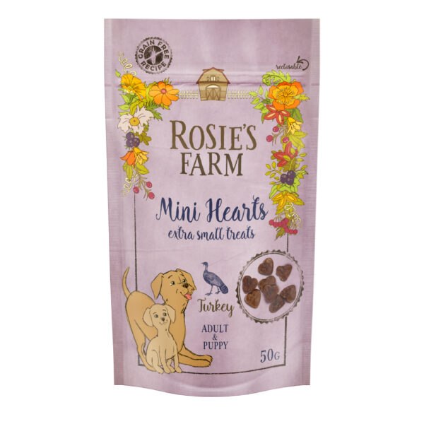 Rosie's Farm Puppy Snacks "Mini Hearts" krůtí