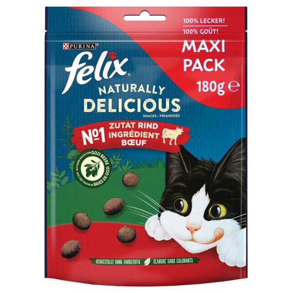 Felix Naturally Delicious pamlsky pro kočky - hovězí s