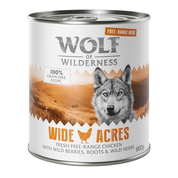 Výhodné balení Wolf of Wilderness "Free-Range Meat" 12 x