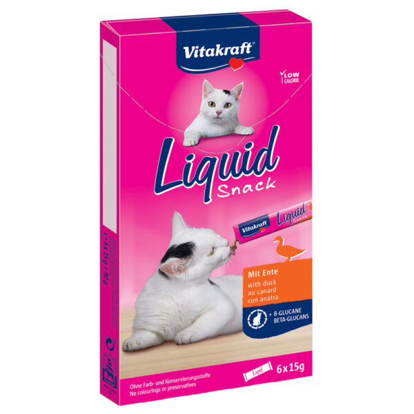 Vitakraft Cat Liquid snacky s kachnou a beta