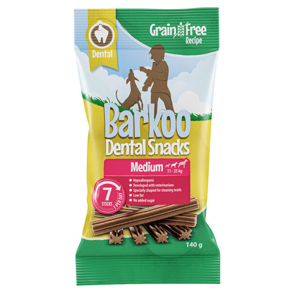 Barkoo Dental Snacks 7 kusů – receptura bez obilovin -