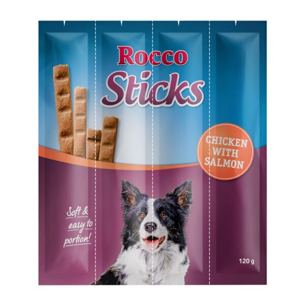 Rocco Sticks - kuřecí a losos -