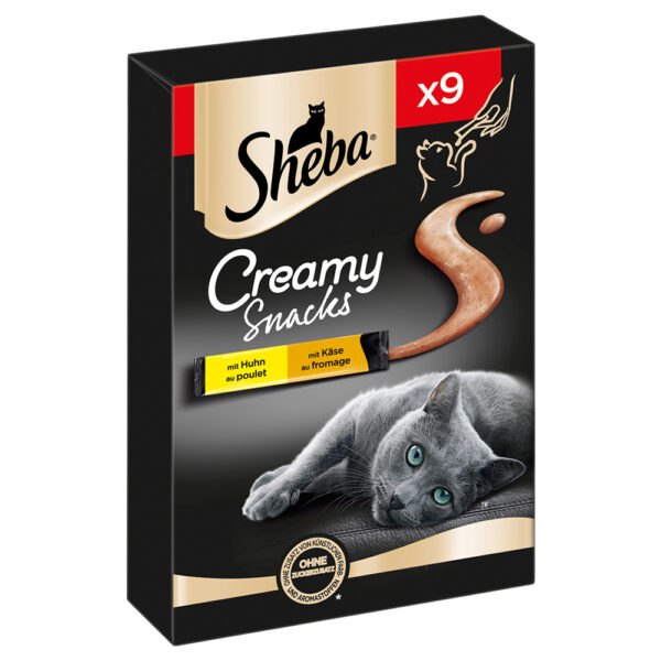 Sheba Creamy Snacks - Kuřecí a sýr