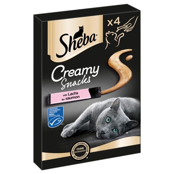 Sheba Creamy Snacks - Losos (4
