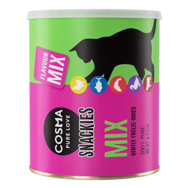 Výhodné balení Cosma Snackies Maxi Tube - lyofilizované snacky pro kočky