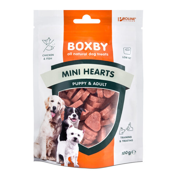 Boxby Puppy Snacks Mini Hearts -