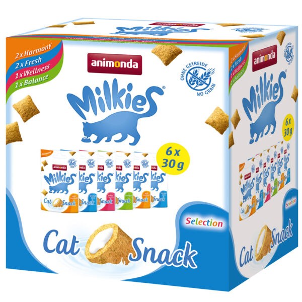 Pack Animonda křupavé polštářky s mléčnou náplní mix - Výhodné