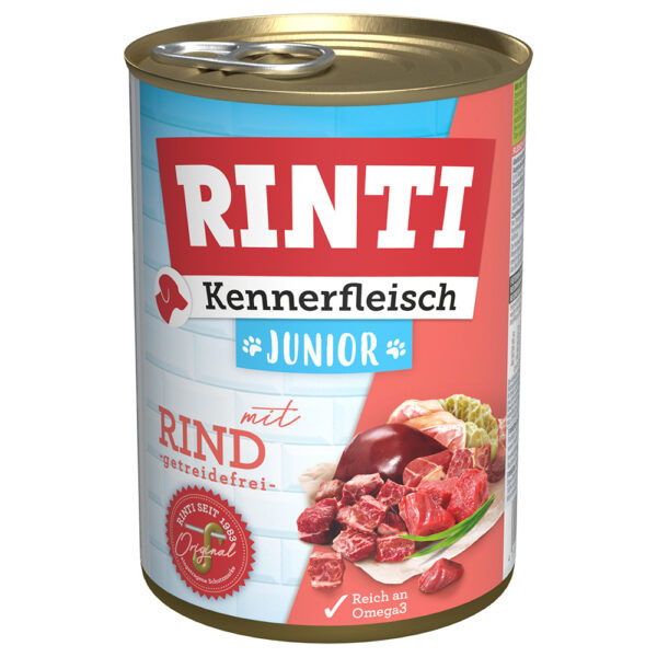 RINTI Kennerfleisch Junior 6 x 400 g / 24 x
