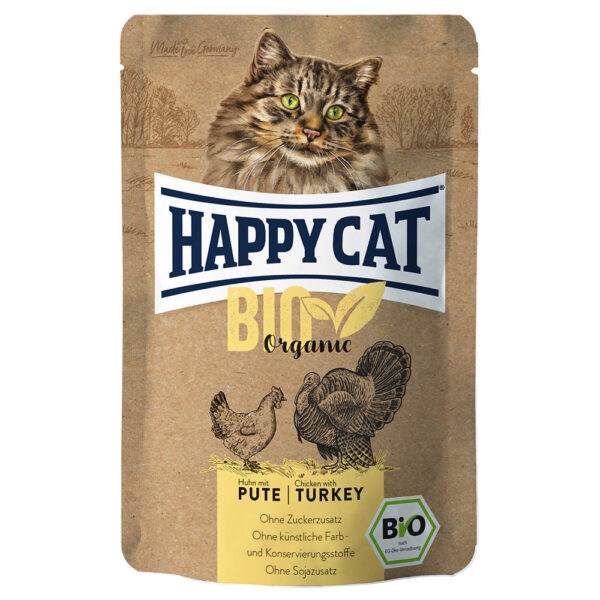 Výhodné balení Happy Cat Bio Pouch 12 × 85