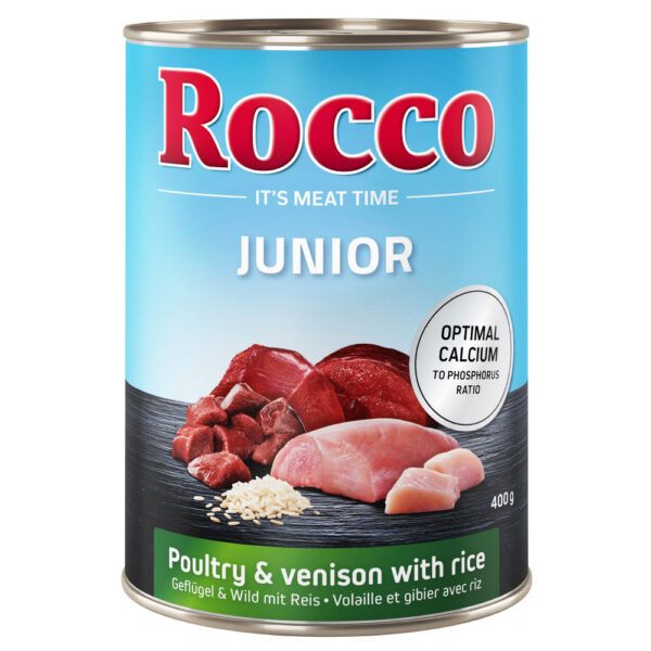 Rocco Junior 24 x 400 g - drůbeží