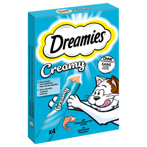 Dreamies Creamy Snacks - losos (4