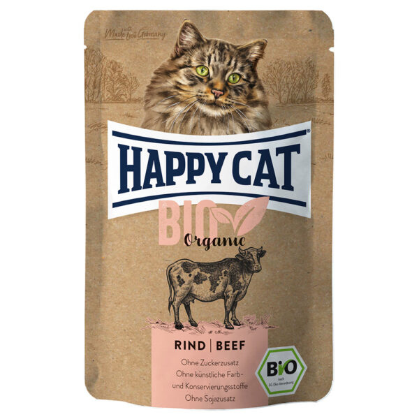 Výhodné balení Happy Cat Bio Pouch 12 ×