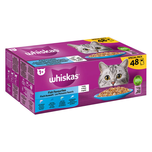 Výhodné balení Whiskas 1+ kapsičky 96 x 85 / 100 g -