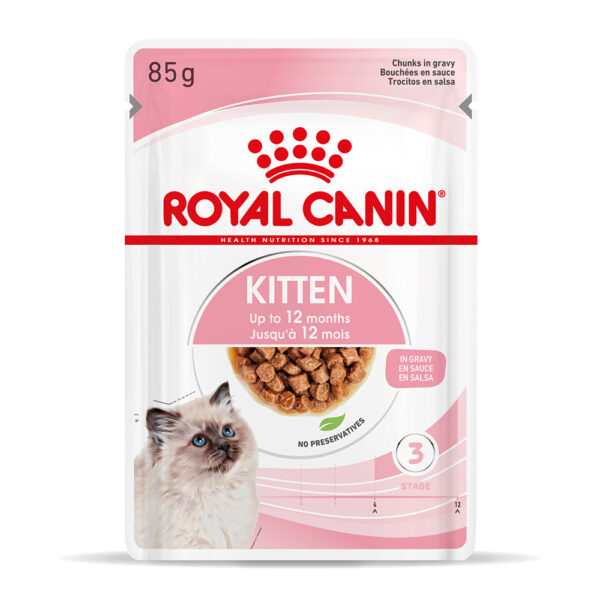 Royal Canin Kitten - jako doplněk: mokré krmivo 12 x