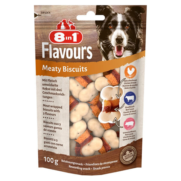 8in1 Flavours Meaty Biscuits Chicken -