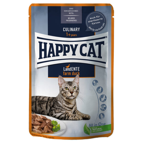 Výhodné balení Happy Cat Pouch Meat in Sauce