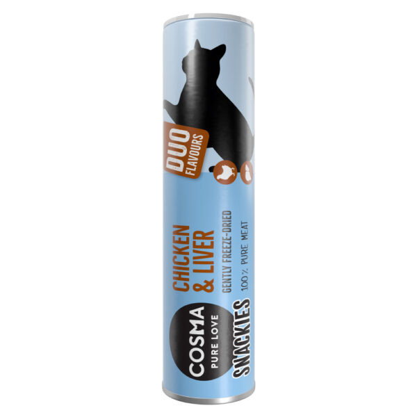 Cosma Snackies DUO 2 v 1 - lyofilizované snacky pro kočky