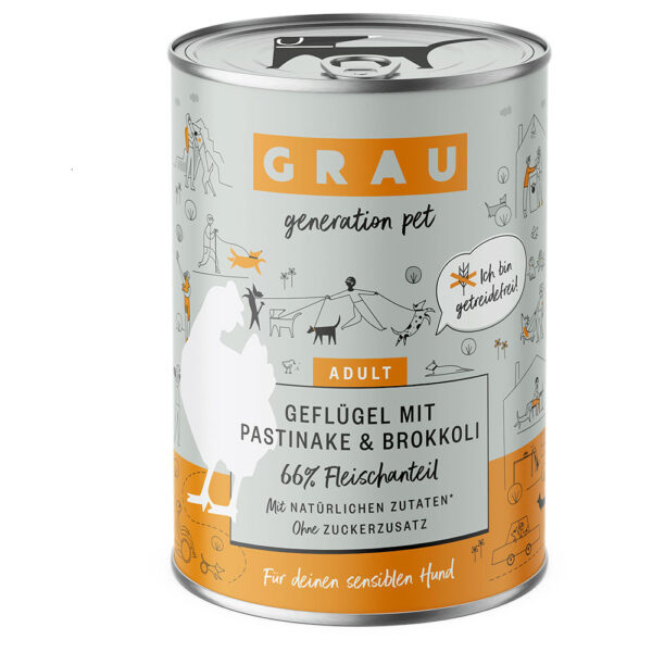 Výhodné balení GRAU Krmivo pro psy 24 × 400