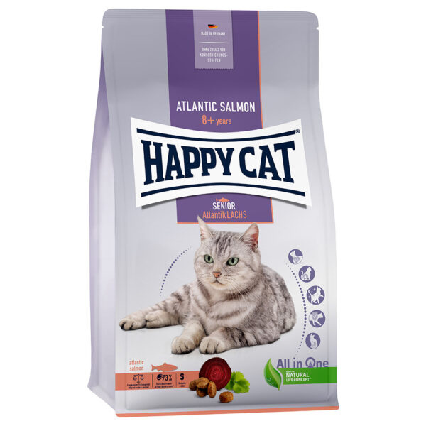 Happy Cat Senior losos - výhodné balení: