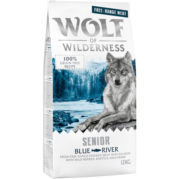 Výhodné balení: 2 x 12 kg Wolf of Wilderness granule - Senior