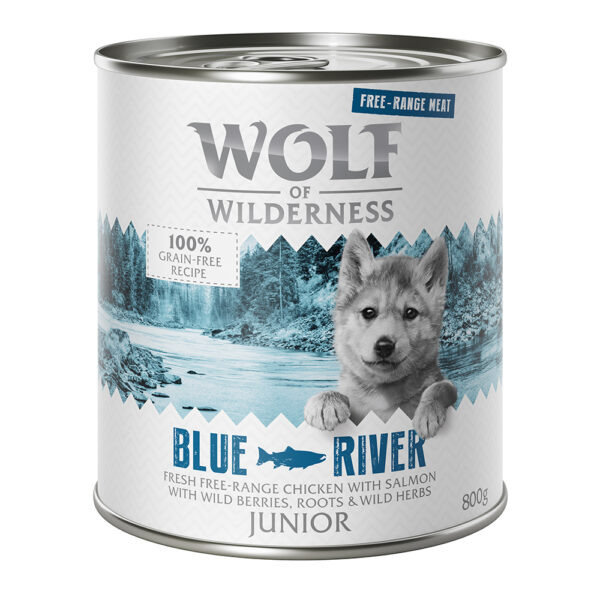 Wolf of Wilderness "Free-Range Meat" Junior 6 x 800 g - Junior