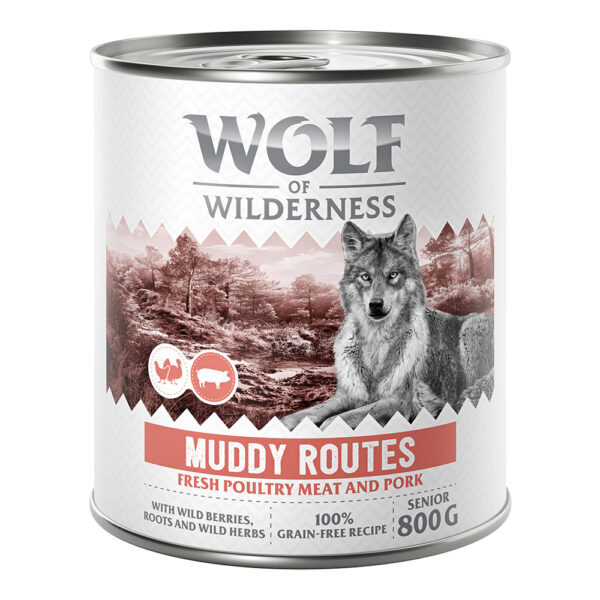Wolf of Wilderness Senior 6 x 800 g – se spoustou čerstvé