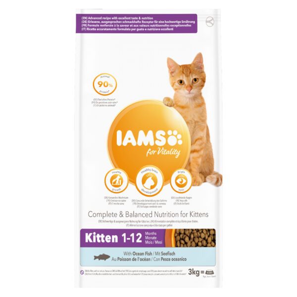 IAMS for Vitality Kitten s mořskou rybou