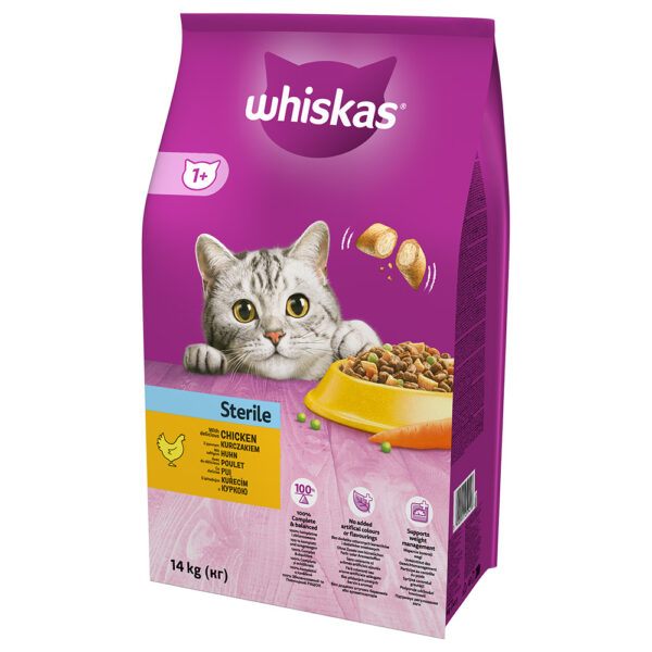 Whiskas 1+ Sterile Kuřecí - Výhodné balení: