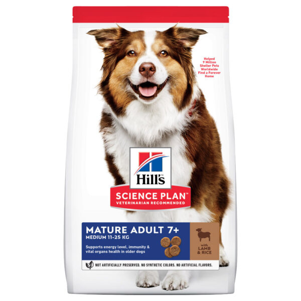Hill's Science Plan Canine Mature Adult 7+ Medium Lamb &