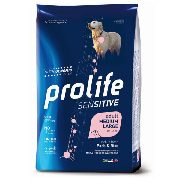 Prolife Dog Sensitive Adult Medium/Large Pork & Rice