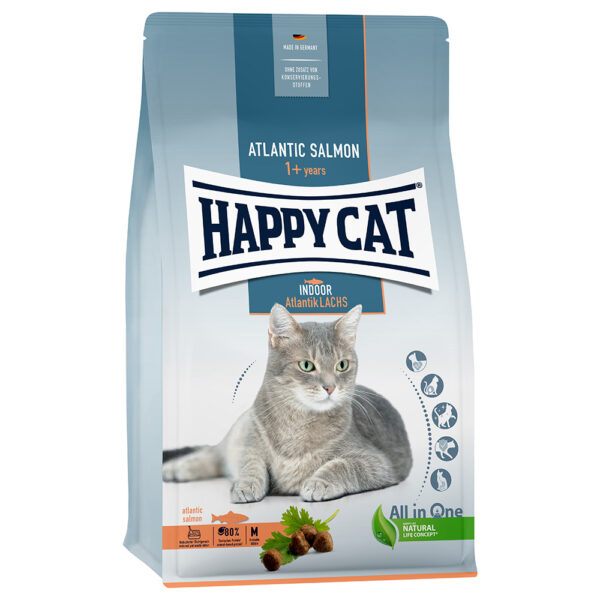 Happy Cat Indoor losos - výhodné balení: