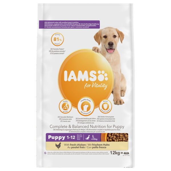 IAMS for Vitality Dog Puppy & Junior Large