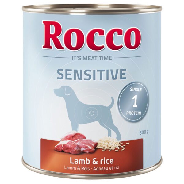 Rocco Sensitive 12 x 800 g - mix: jehněčí