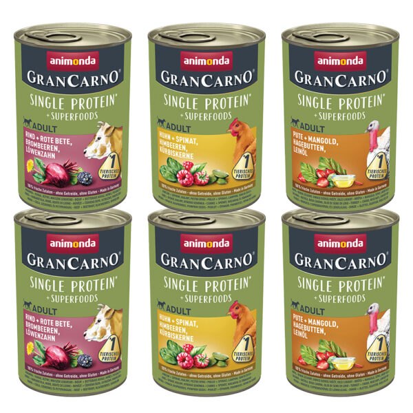 Animonda GranCarno Adult Superfoods 24 x 400 g -