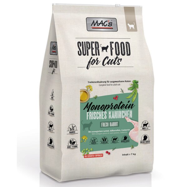 MAC's Superfood for Cat Adult Monoprotein Králík -