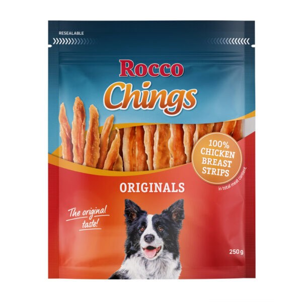Výhodné balení: Rocco Chings sušené maso pro psy - Tyčinky