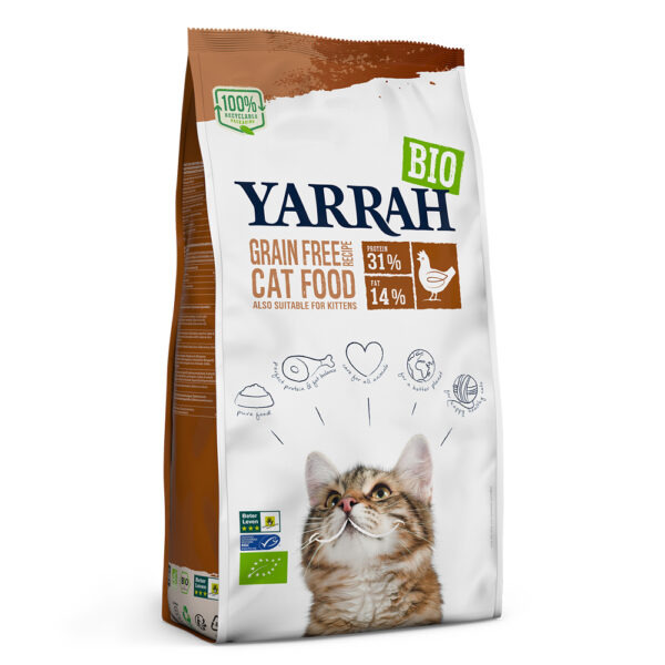 Yarrah Bio krmivo pro kočky bio kuřecí a