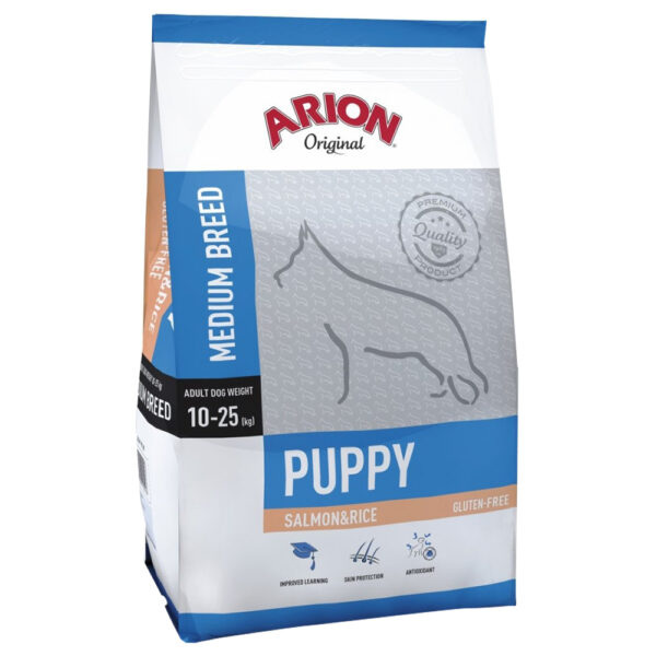 Arion Original Puppy Medium Breed losos & rýže -