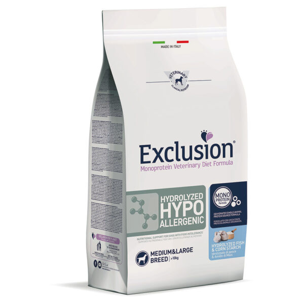Exclusion Diet Hydrolyzed Hypoallergenic Medium/Large s rybou a