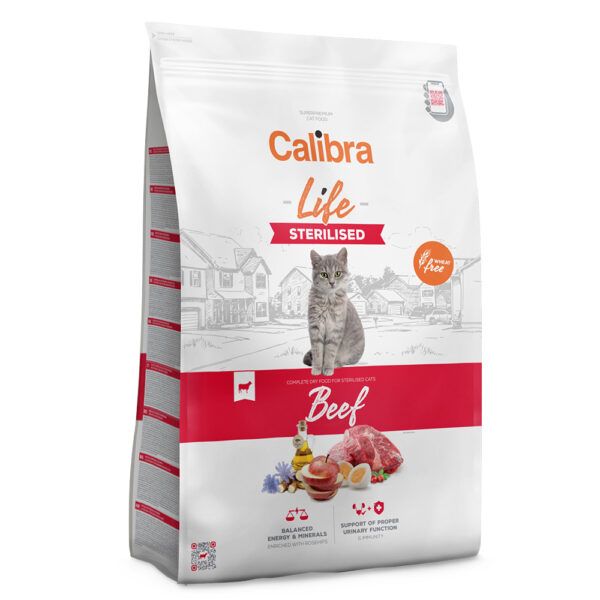 Calibra Cat Life Sterilised Beef -