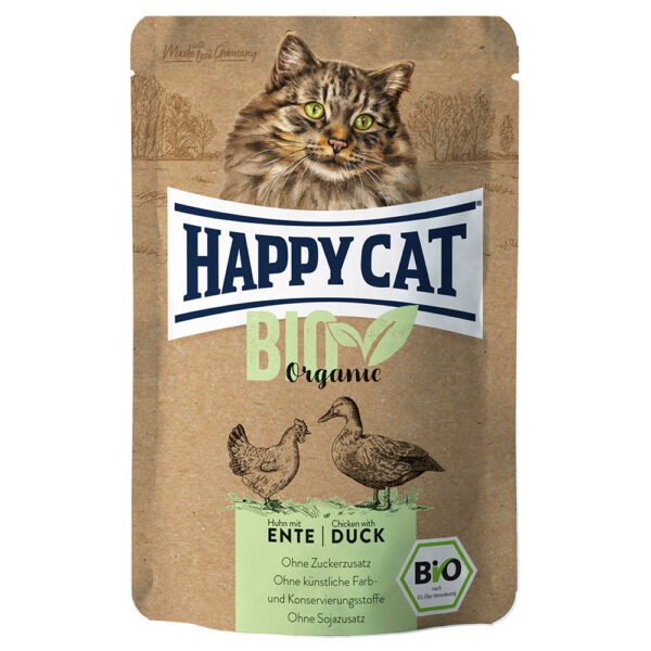 Výhodné balení Happy Cat Bio Pouch 12 ×