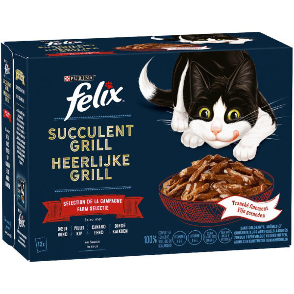 Felix "Tasty Shreds" kapsičky 12 x 80 g -