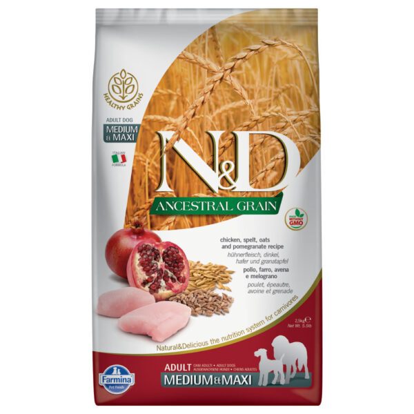 Farmina N&D Ancestral Grain Adult Medium/Maxi Chicken