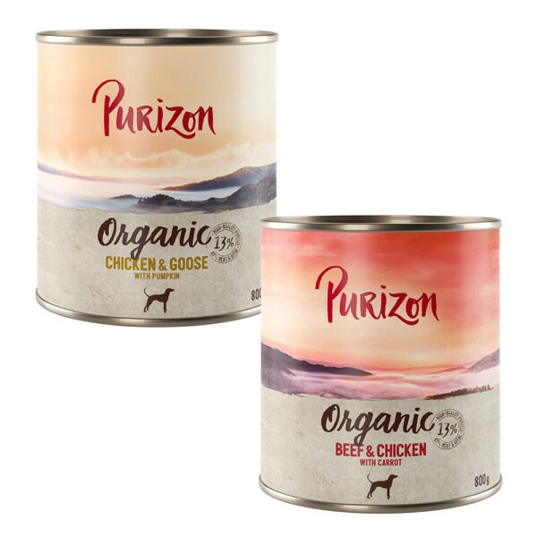 Purizon Organic výhodné balení 12 x 800 g - míchané balení: 12