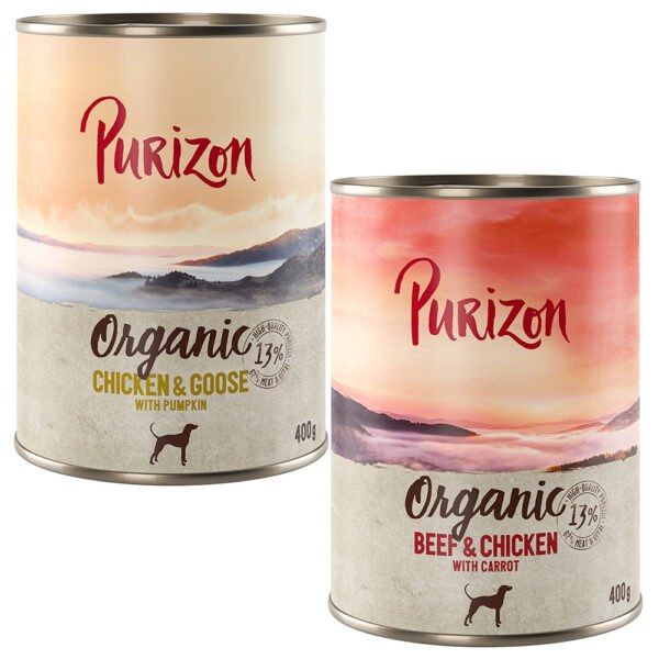 Purizon Organic výhodné balení 24 x 400 g - míchané balení: 12