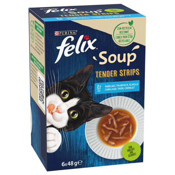 Výhodné balení Felix Soup Filet 12 x 48 g