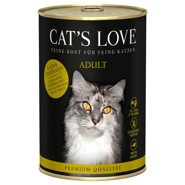 Cat's Love 12 x 400 g – výhodné