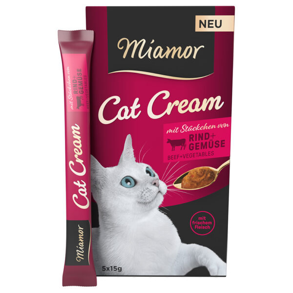 Miamor Cat Cream hovězí + zelenina -