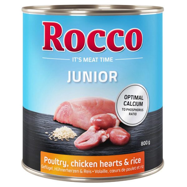 Rocco Junior 24 x 800 g - drůbeží
